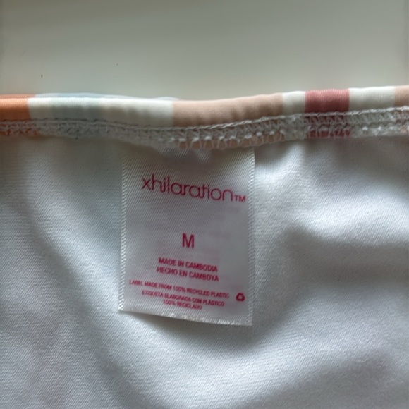 xhilaration bikini set size medium pastel stripes - Picture 2 of 7